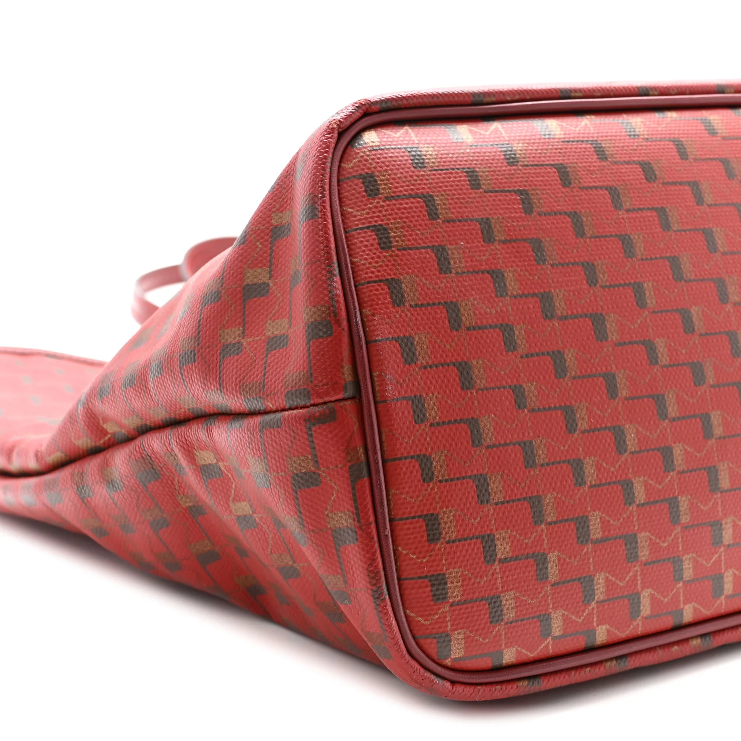 Grained Calfskin Canvas 1920 Oh! Tote Ruban GM Madder Bronze - Top Club