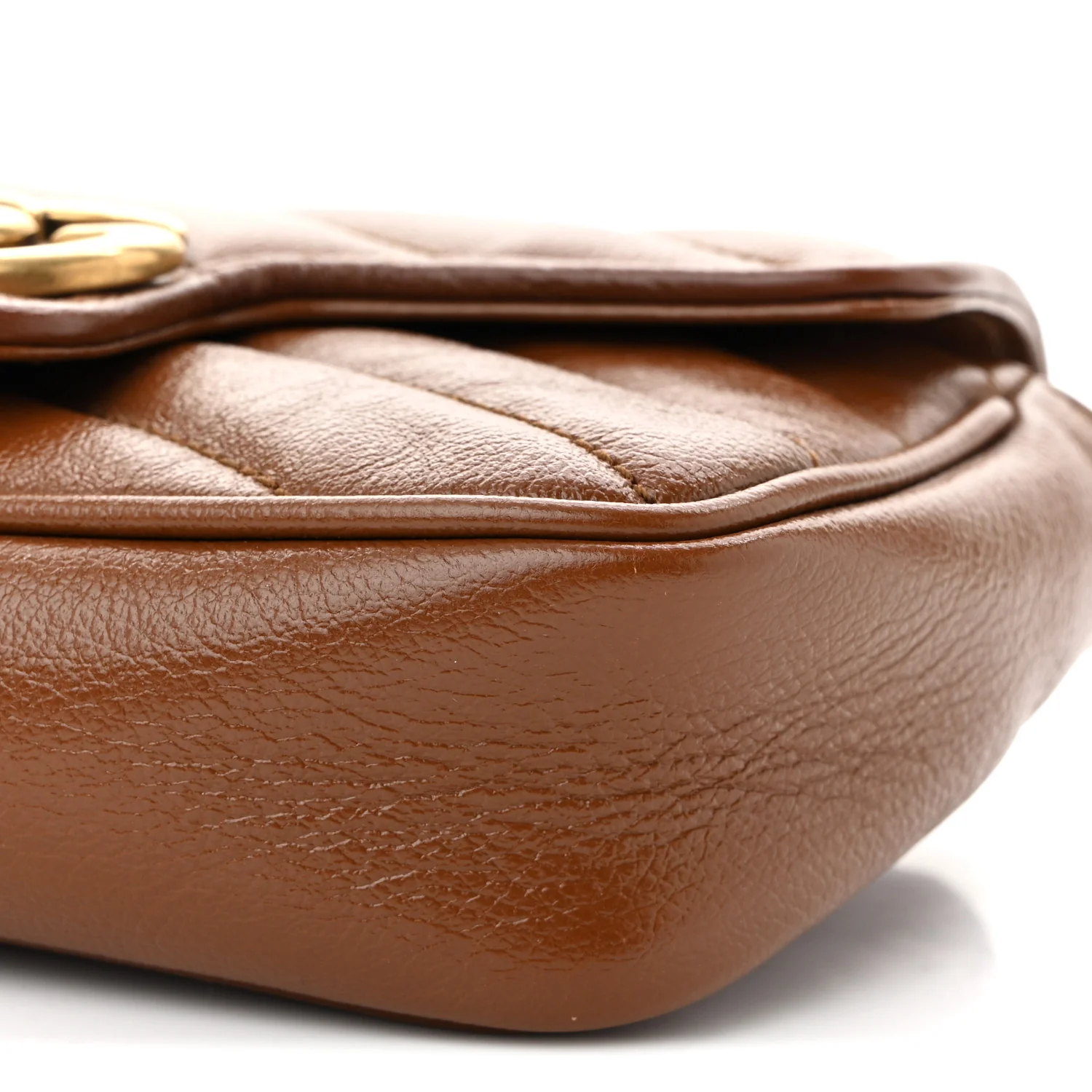 Azalea Calfskin Matelasse Diagonal Super Mini GG Marmont Shoulder Bag Cuir - Top Club
