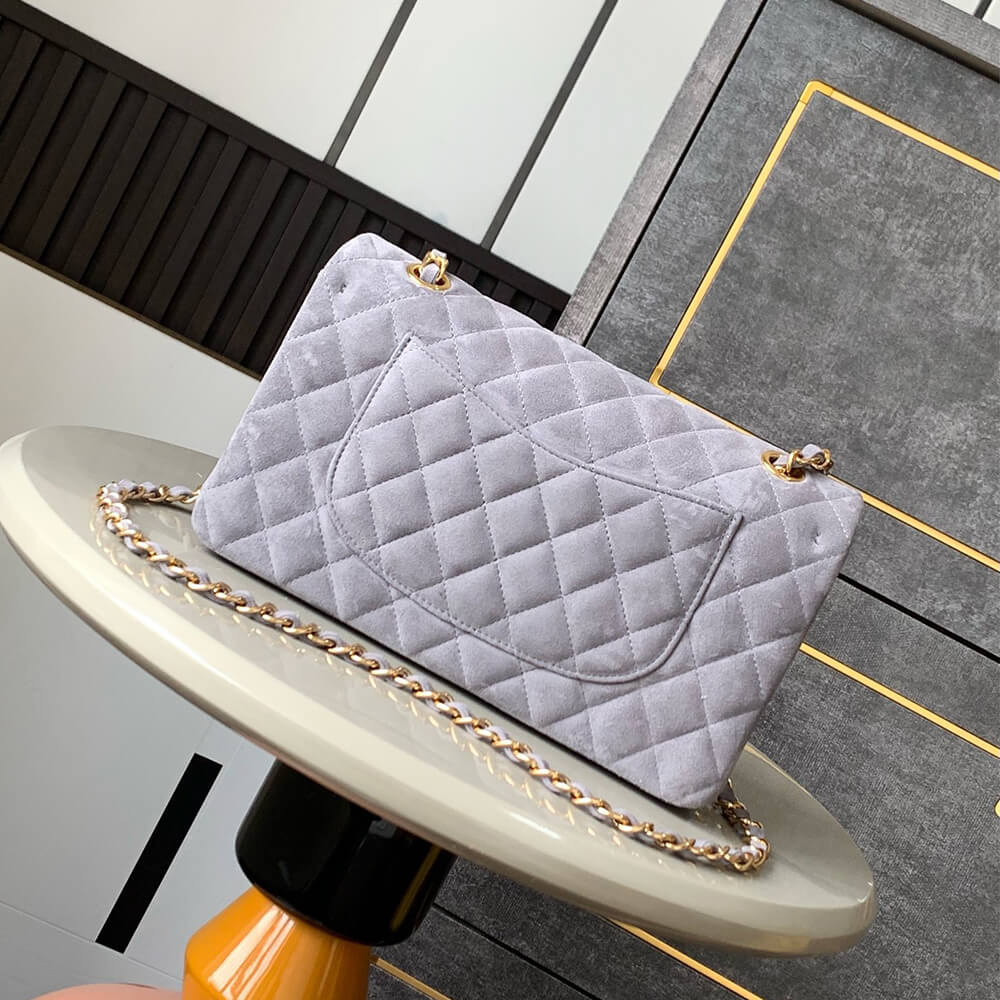 CHANEL Suede Classic Double Flap Handbag(HIGH-END GRADE) - Top Club