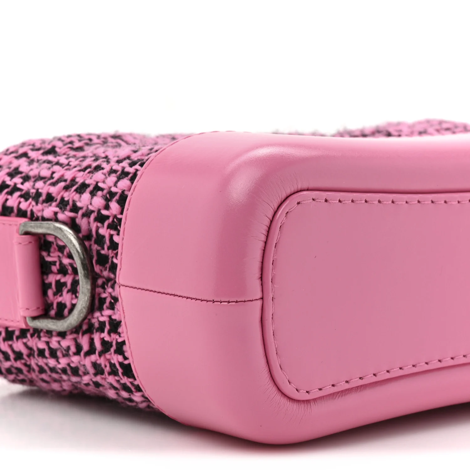 Tweed Calfskin Small Gabrielle Hobo Pink - Top Club