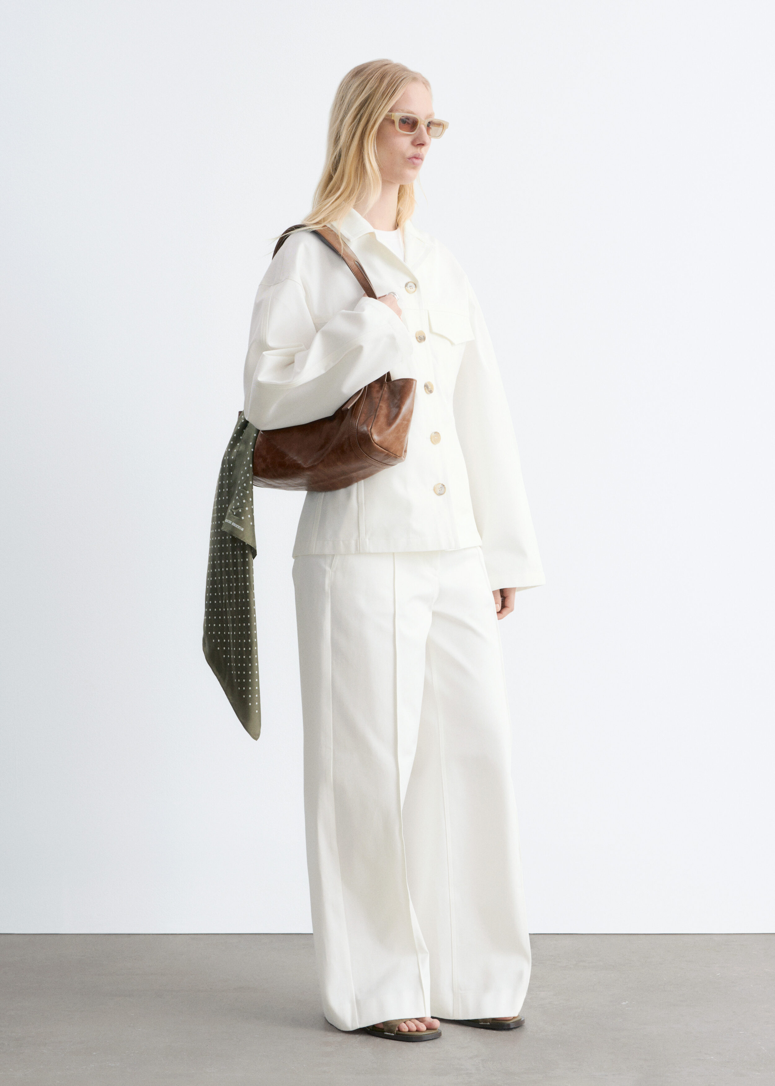 & Other Stories COTTON TWILL TAILORED JACKET