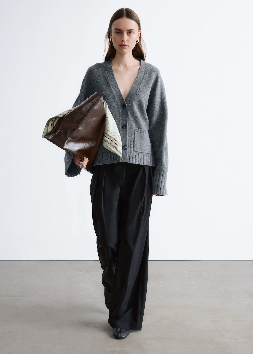 & Other Stories TAPERED KNIT CARDIGAN