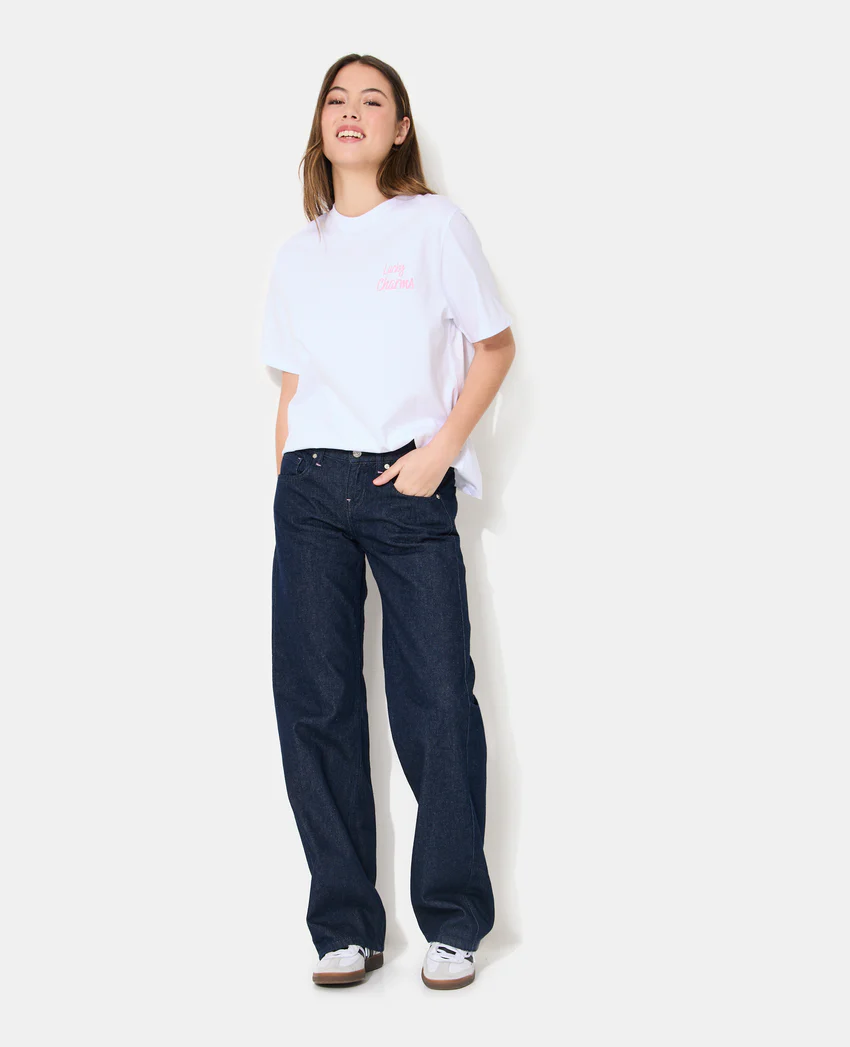 Pimkie T-shirt oversize avec print poitrine et dos