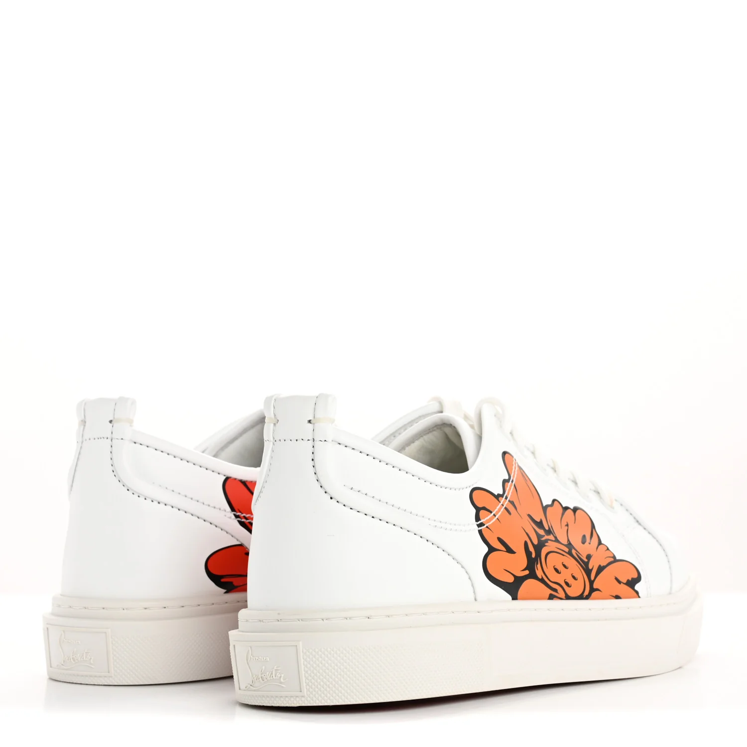 x Shun Sudo Adolon Junior Button Flower Low Top Mens Sneaker 40.5 White Multicolor - Top Club