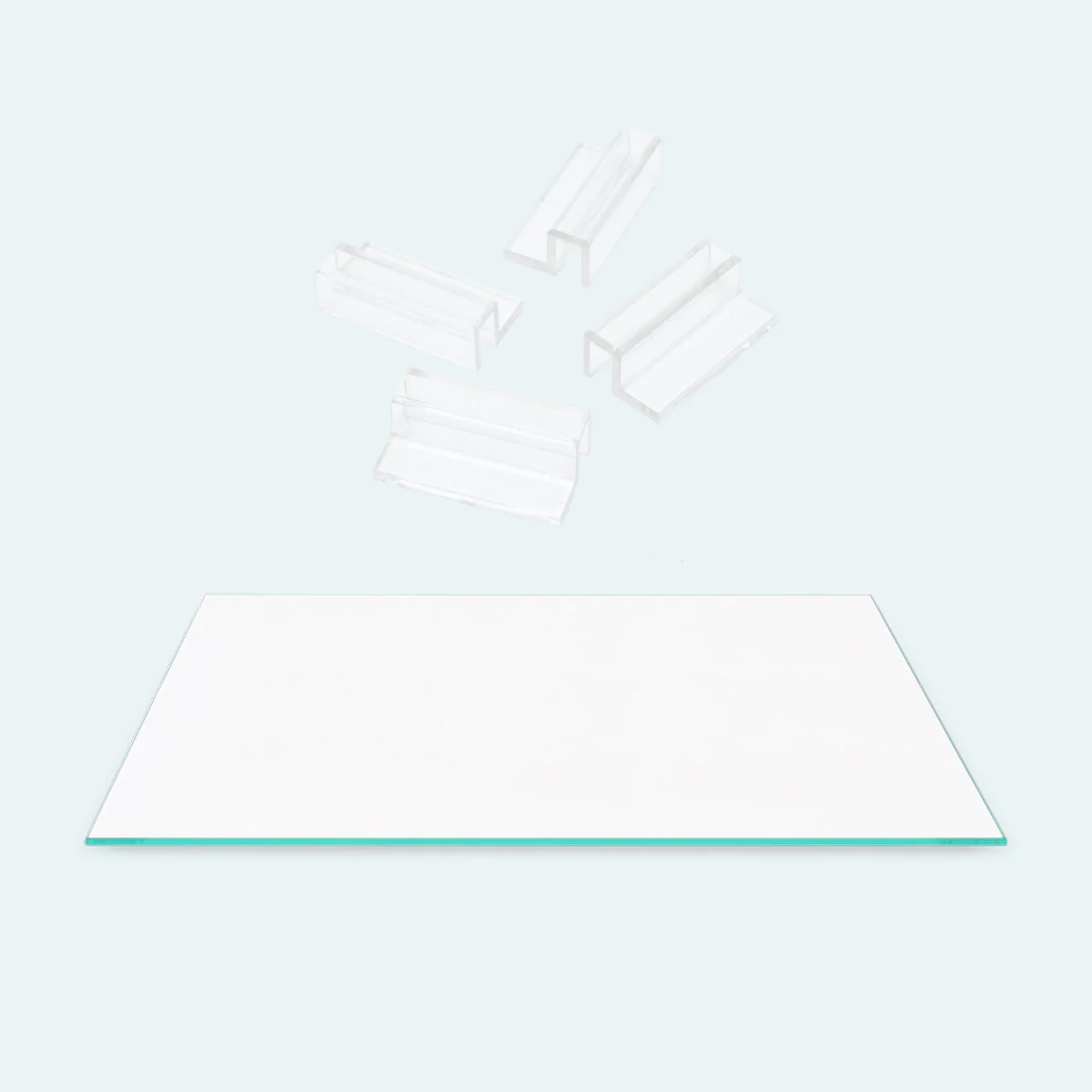UNS Standard Tank Glass Lid With Clear Clips