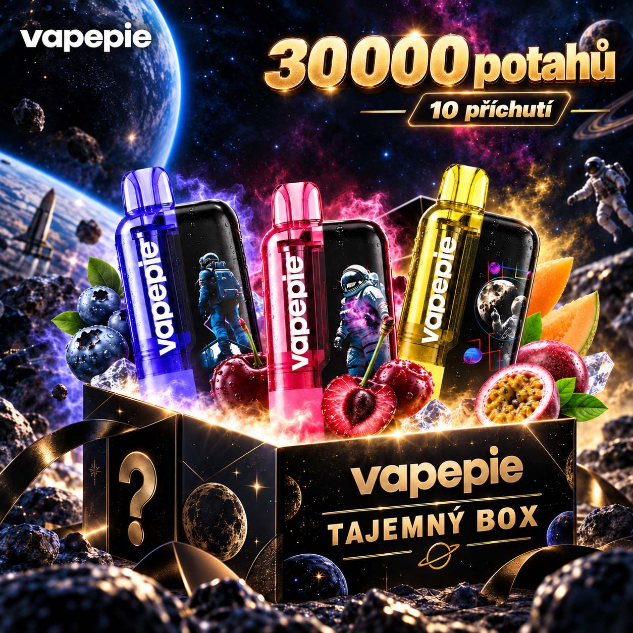 3 ks🎁Mystery Box🎁 | TK × VAPEPIE Ultra Phantom 30 000 Potahů