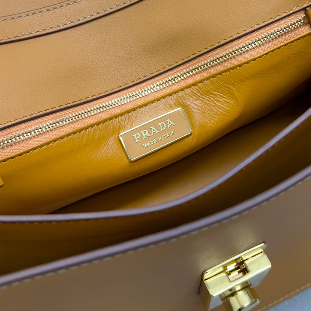 Prada Soft Sound medium leather shoulder bag(high-end grade) - Top Club
