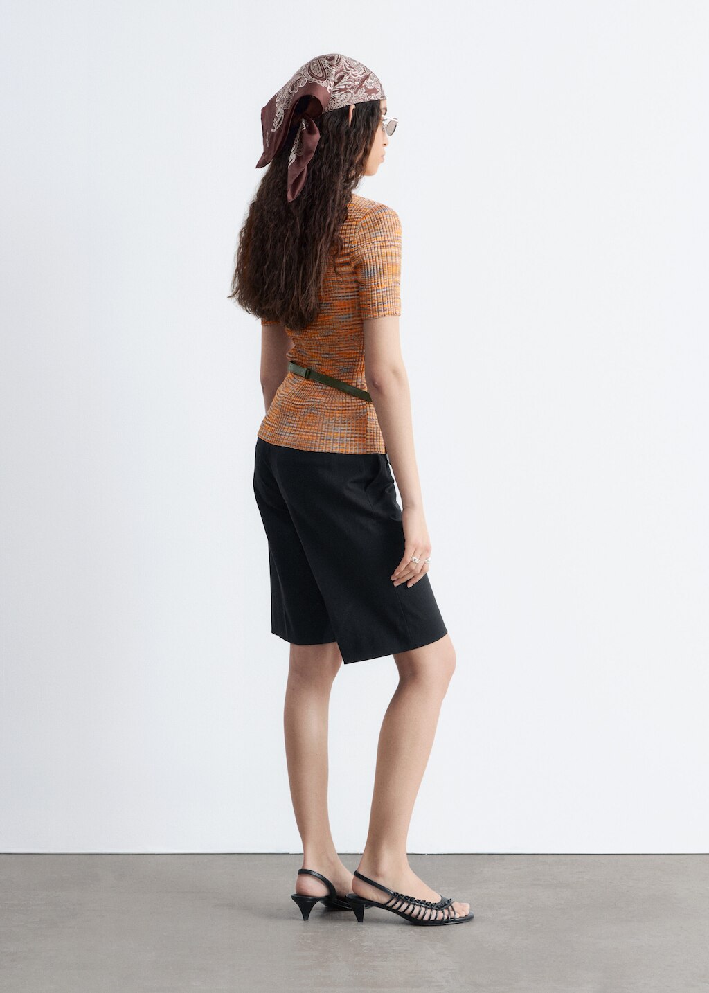 & Other Stories RIBBED SCOOP NECK TOP