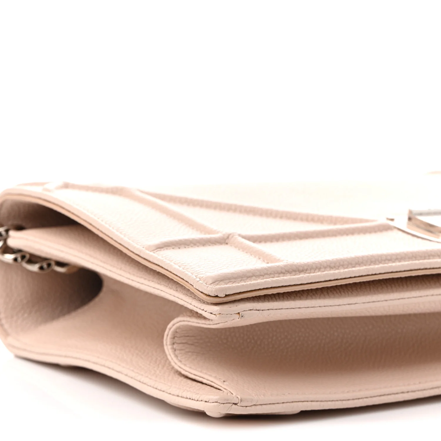Grained Calfskin Medium Diorama Flap Bag Nude - Top Club