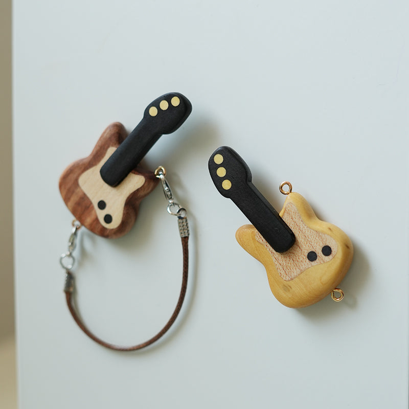 Small guitar refrigerator magnet