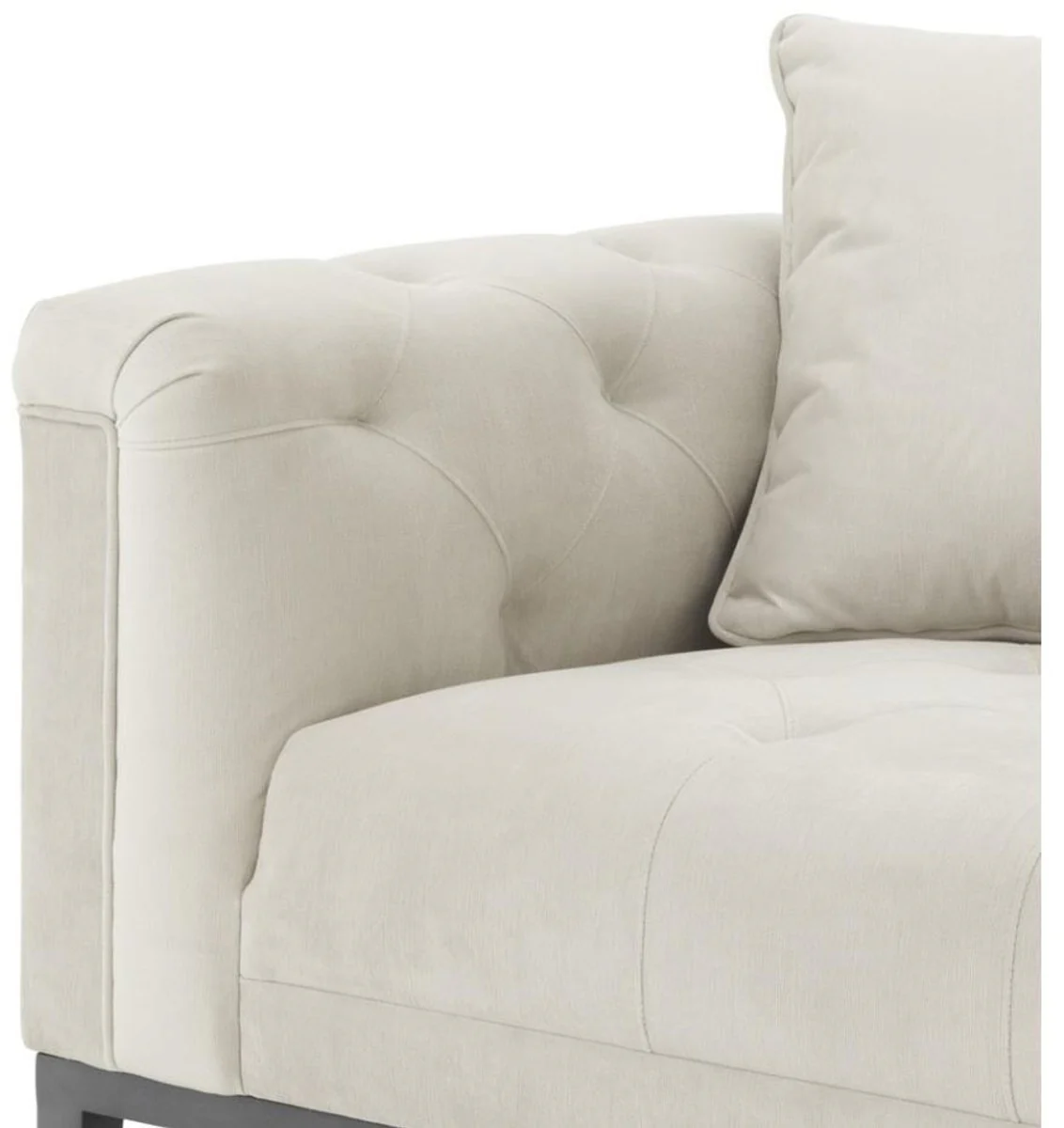 Luxury sofa light gray left side 220 x 96 x H. 66 cm - Hotel Furniture