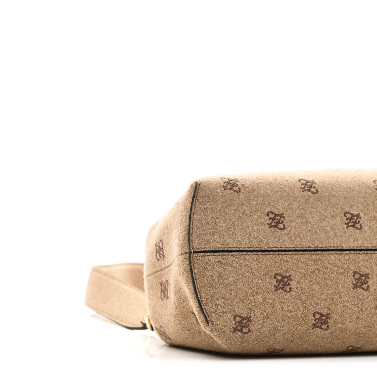 Flannel Karligraphy Embroidered Medium Fendi First Camel - Top Club