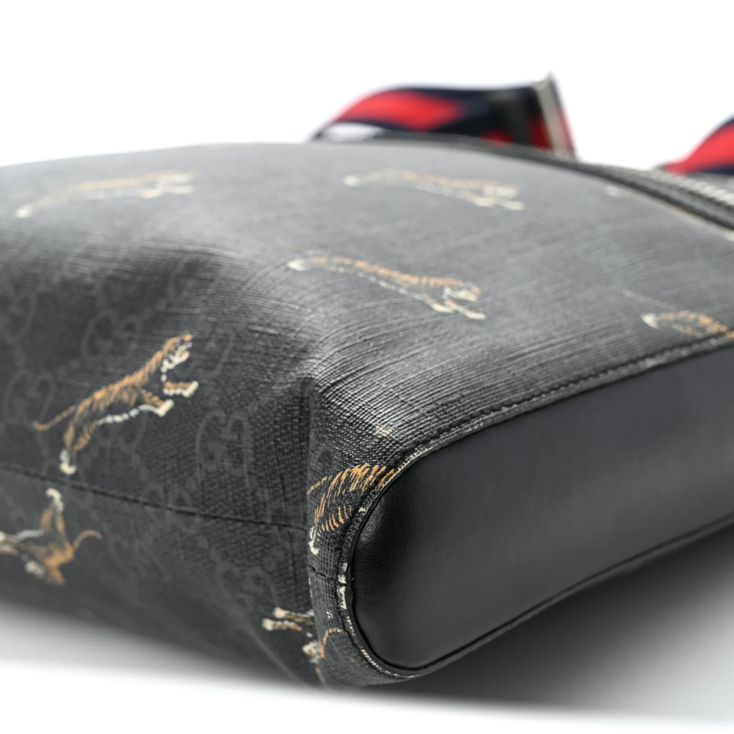 GG Supreme Monogram Tigers Web Messenger Bag Black Multicolor - Top Club