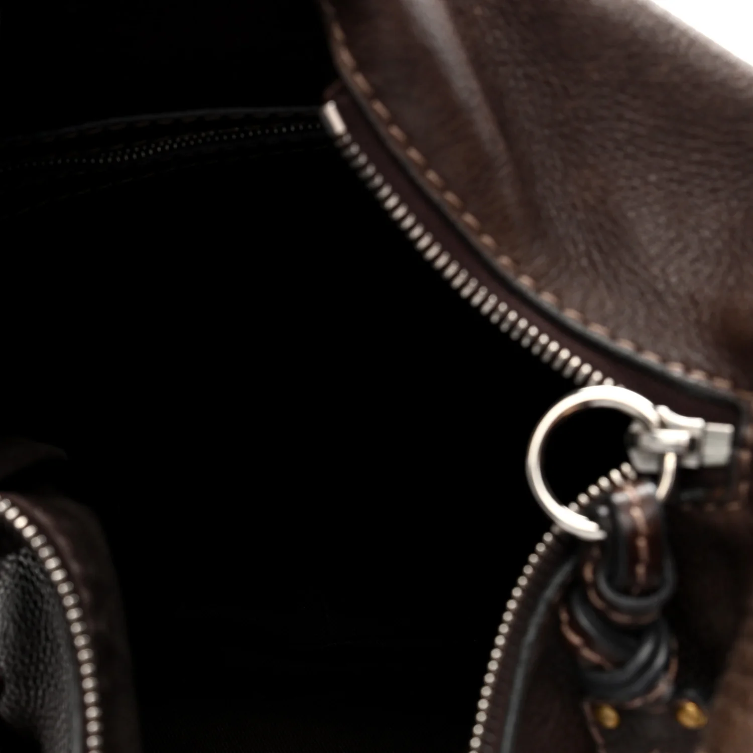 Calfskin Paddington Hobo Brown - Top Club