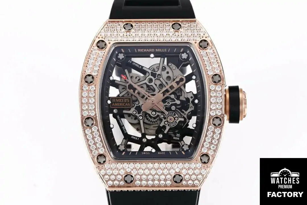 Richard Mille RM035 Americas KV Factory Diamond-Set Bezel