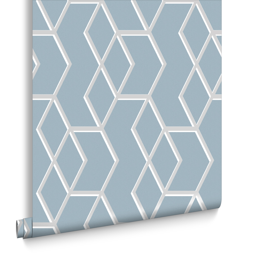 Graham & Brown  vliesbehang  Archetype Blue Silver Graham & Brown  vliesbehang  Archetype Blue Silver