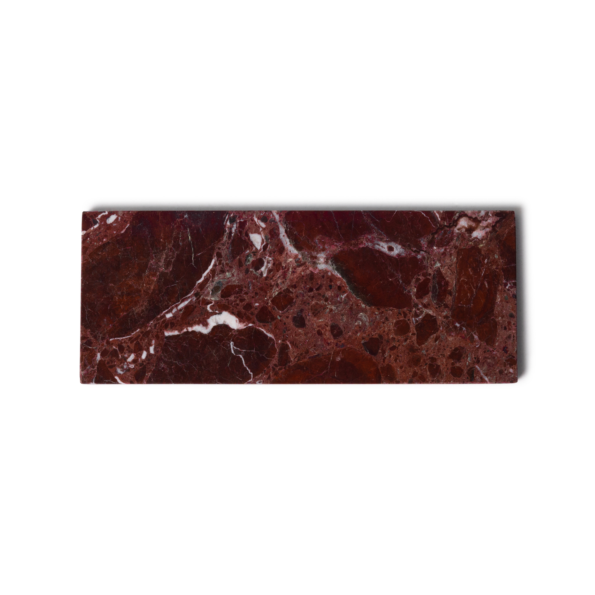 Dienblad Marmer S rood 10x25cm
