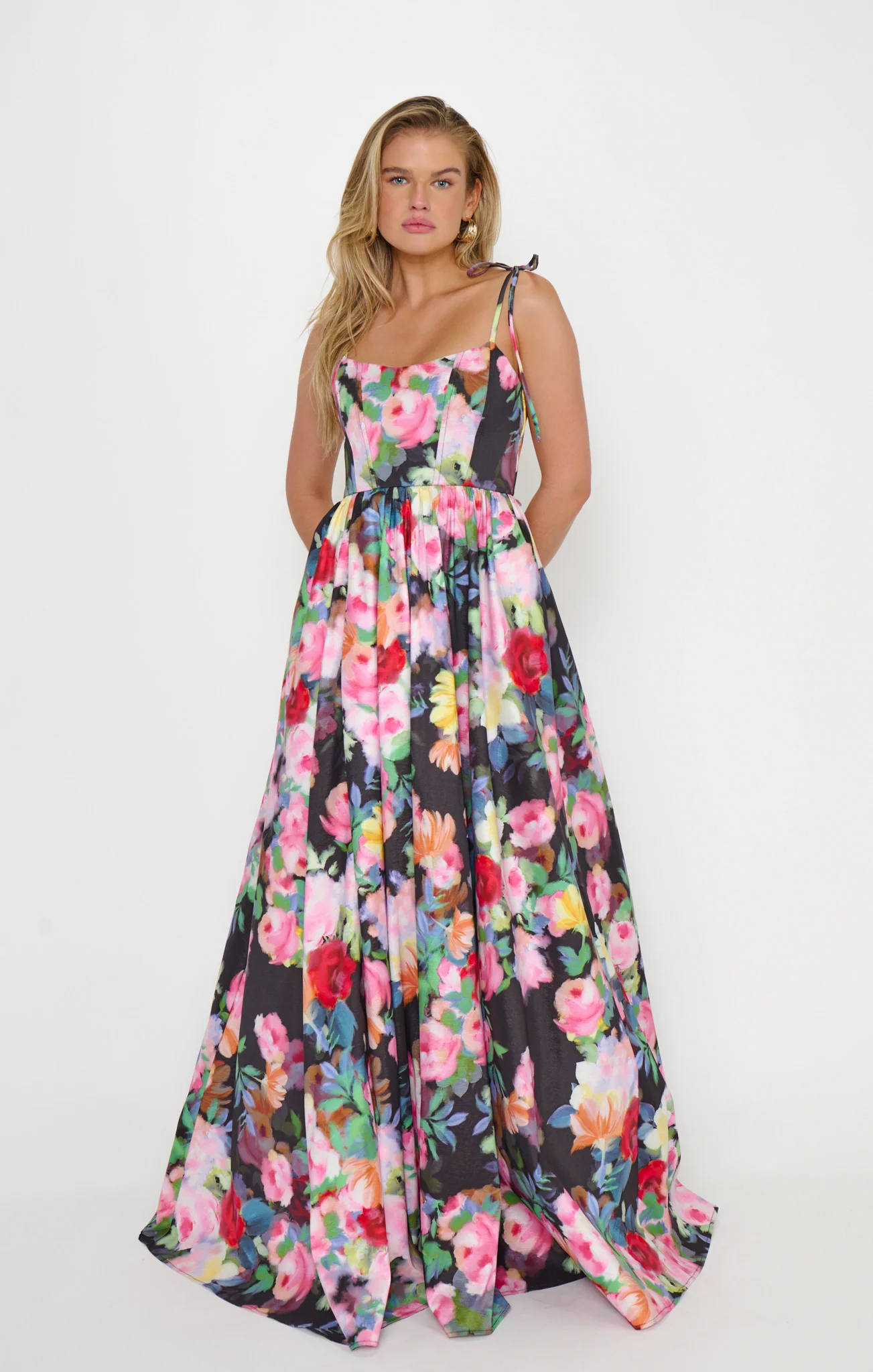 Juliet Maxi Dress ~ Moonlit Garden Gala Taffeta