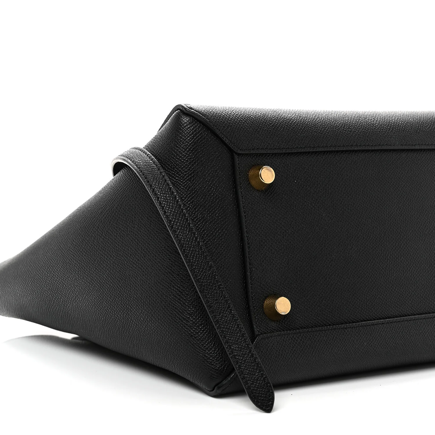 Grained Calfskin Mini Belt Bag Black - Top Club