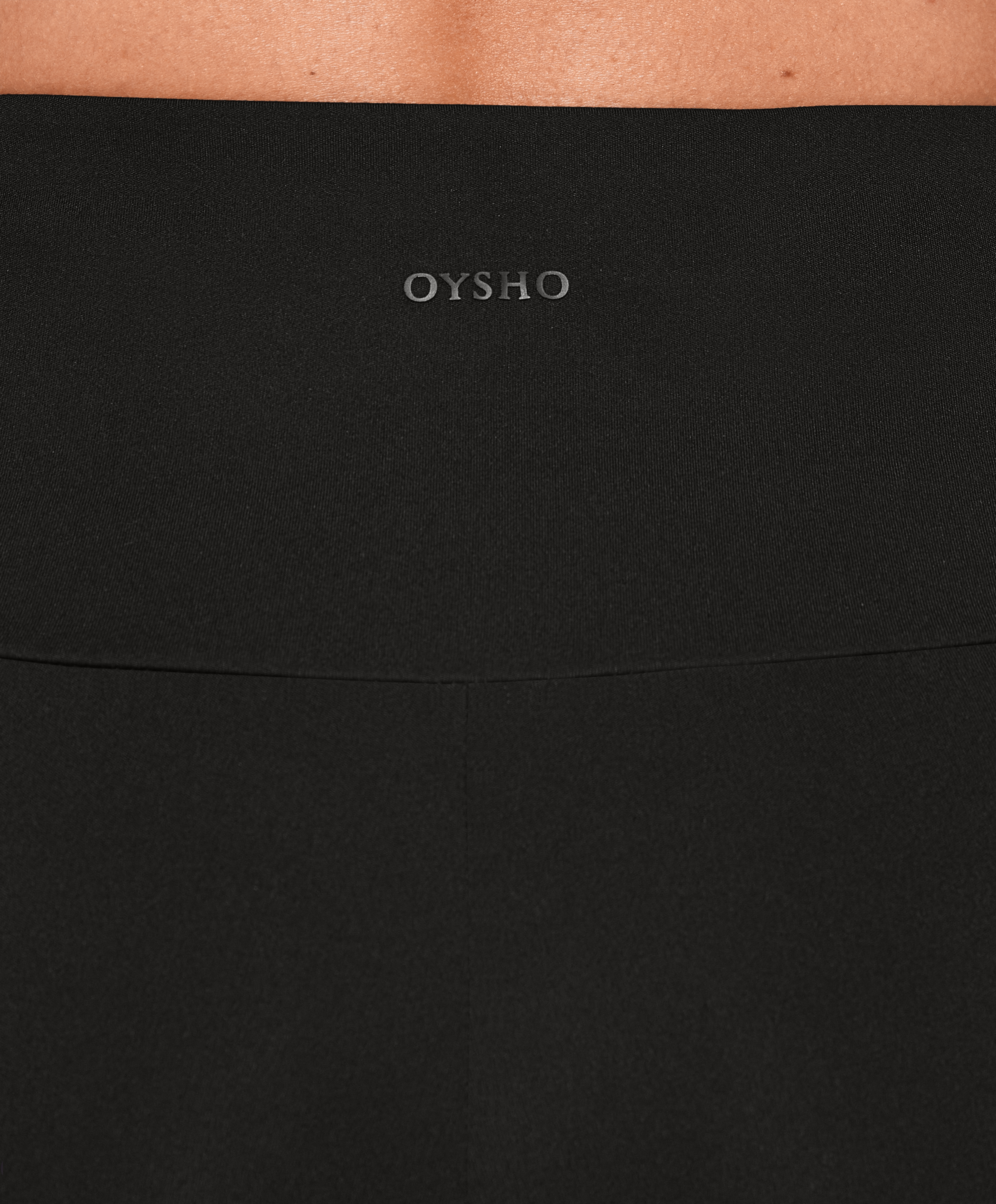 OYSHO Comfortlux slit flare trousers