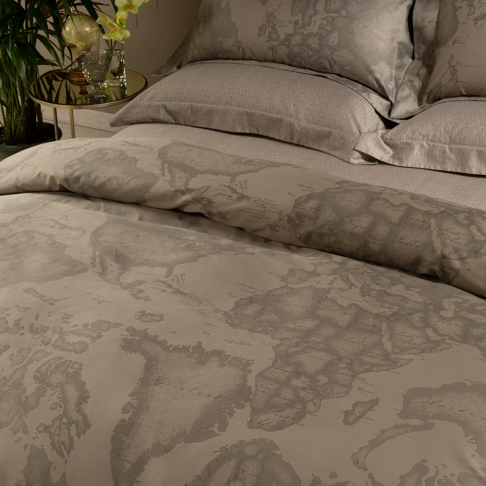 Complete cover in Cotton satin GEOORTORARA SINGLE SINGLE ALVIERO MARTINI 1A CLASS