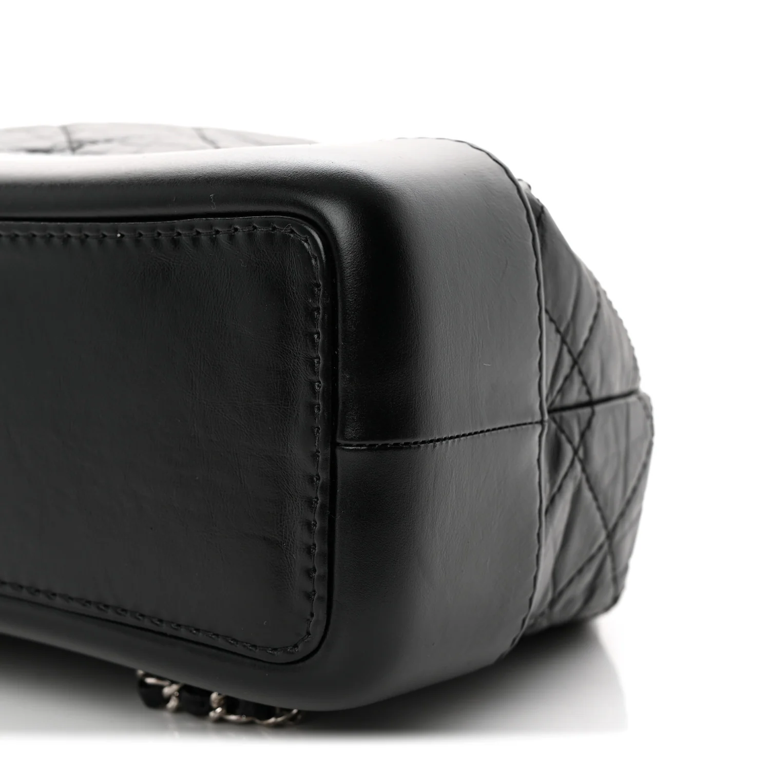 Aged Calfskin Quilted Small Gabrielle Backpack Black - Top Club
