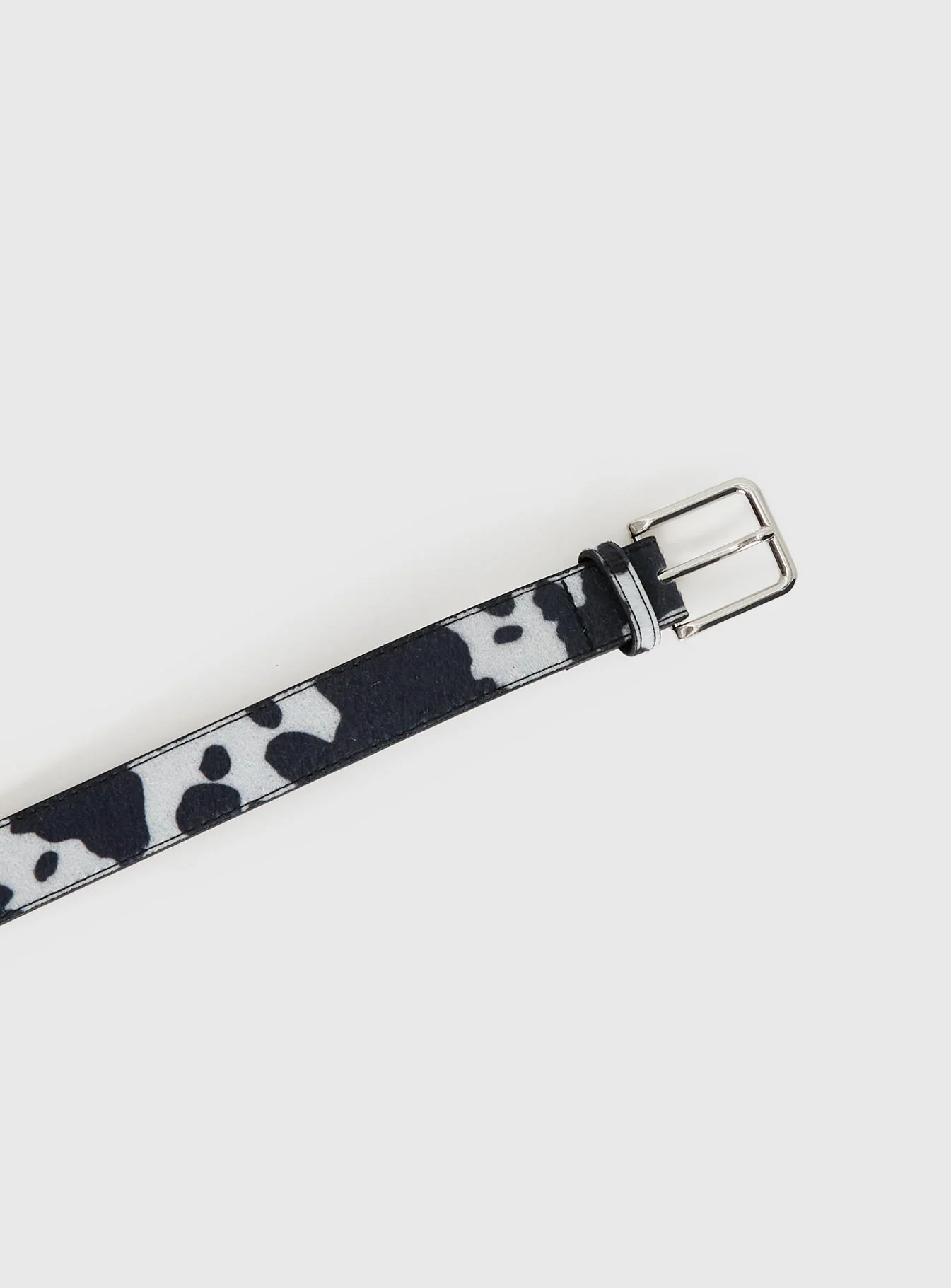 Double Back Faux Suede Belt Cow