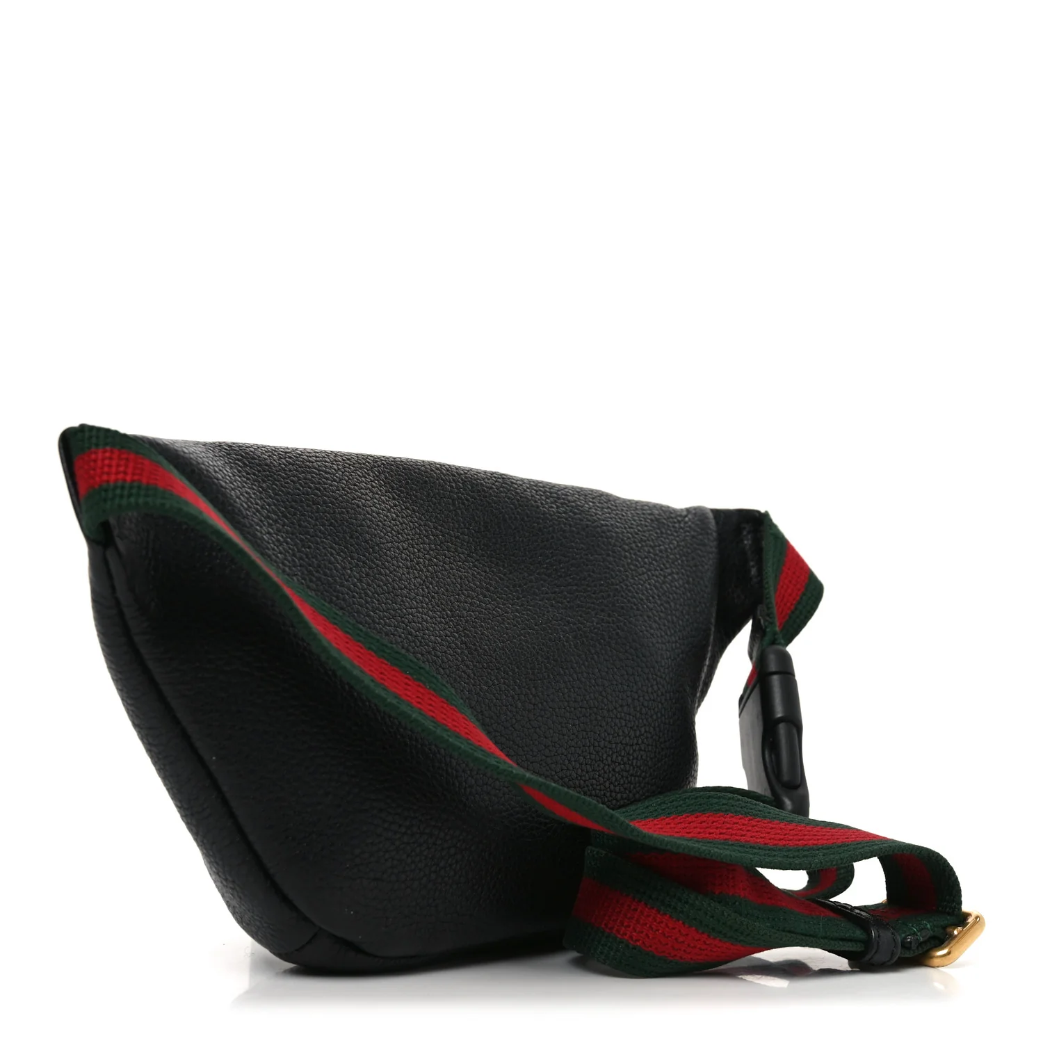 Grained Calfskin Small Logo Belt Bag Black - Top Club