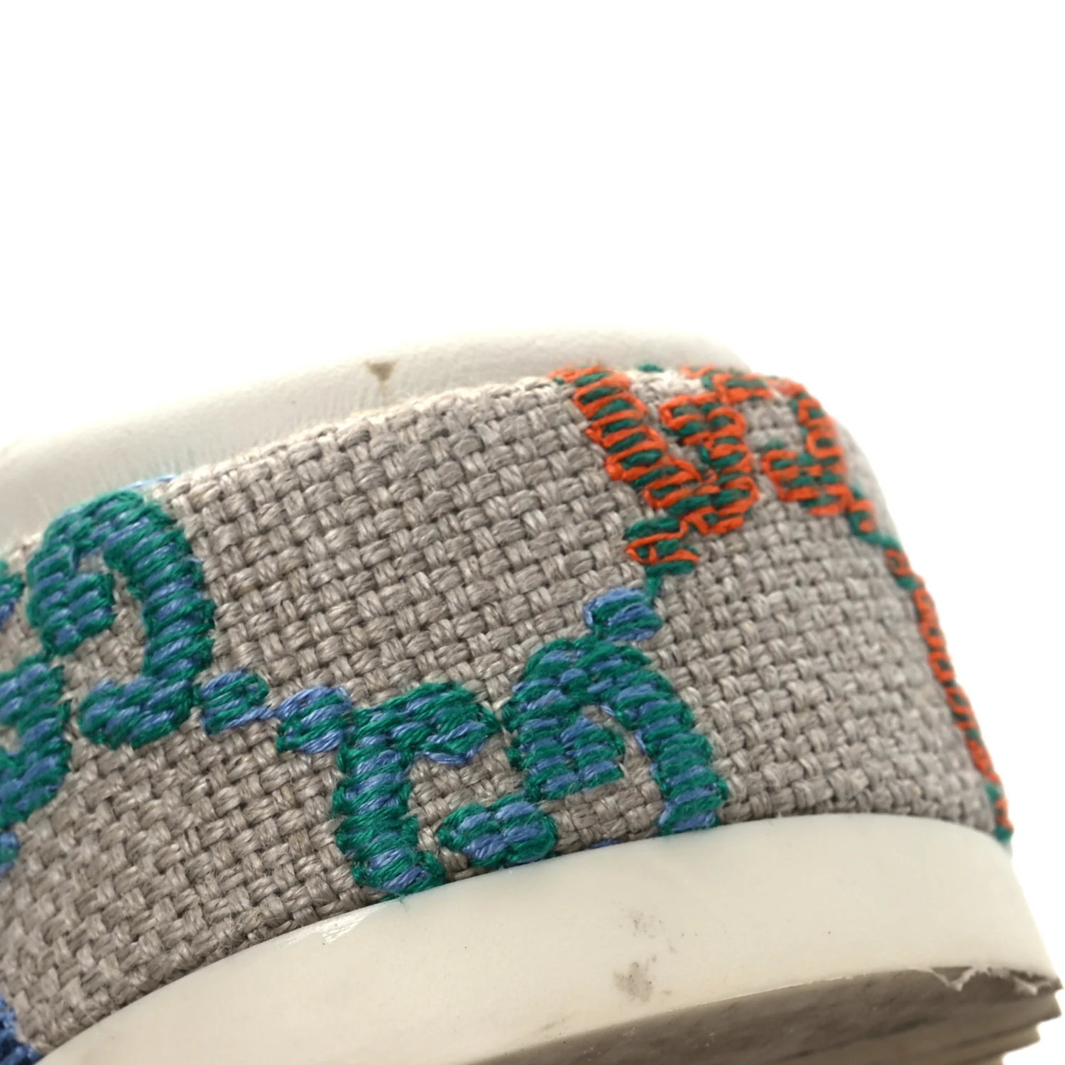 Linen Psychedelic Mini GG Monogram Angelina Platform 55mm Slide Sandals 36 Multicolor - Top Club