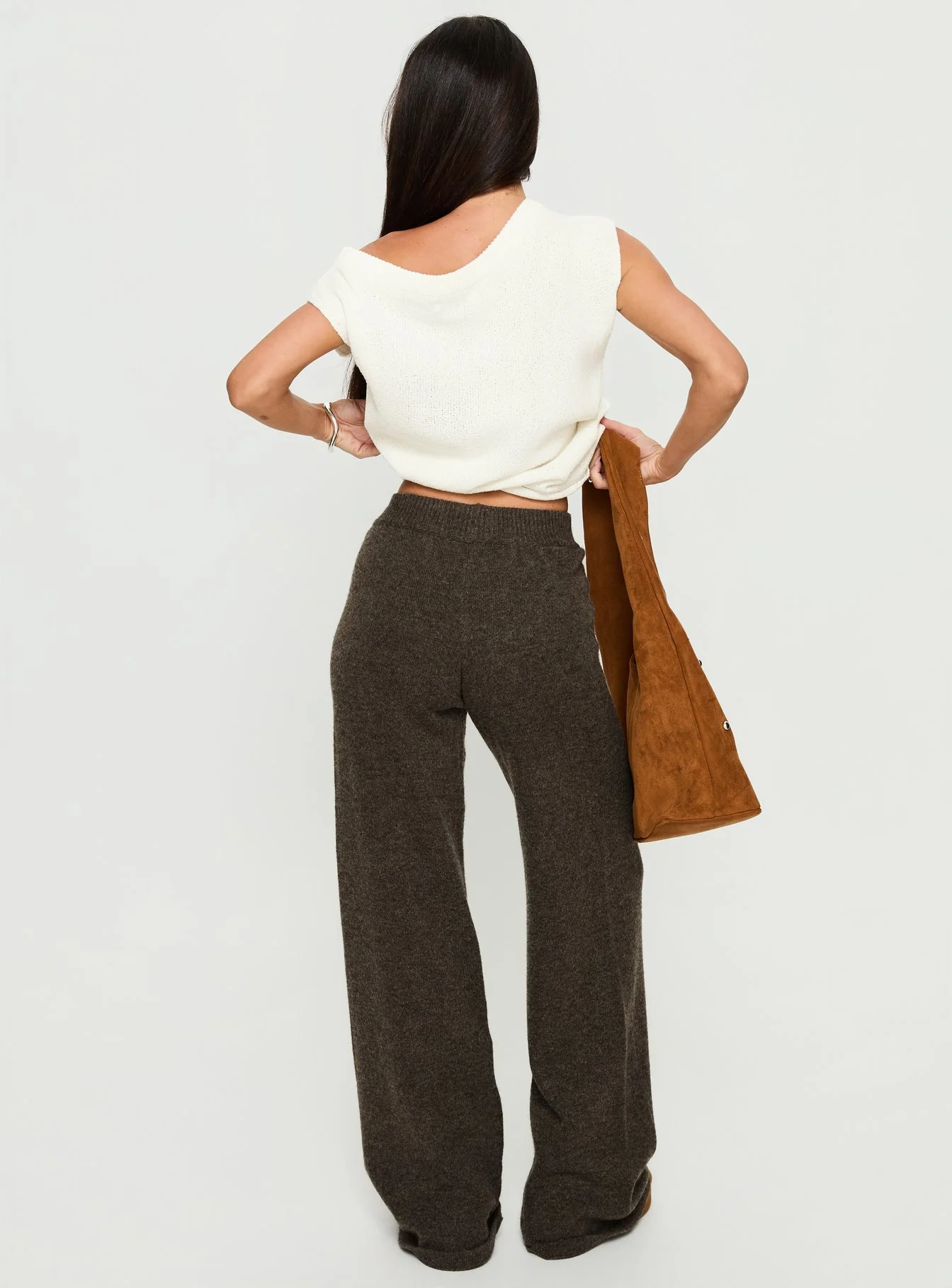 Karee Knit Pants Brown