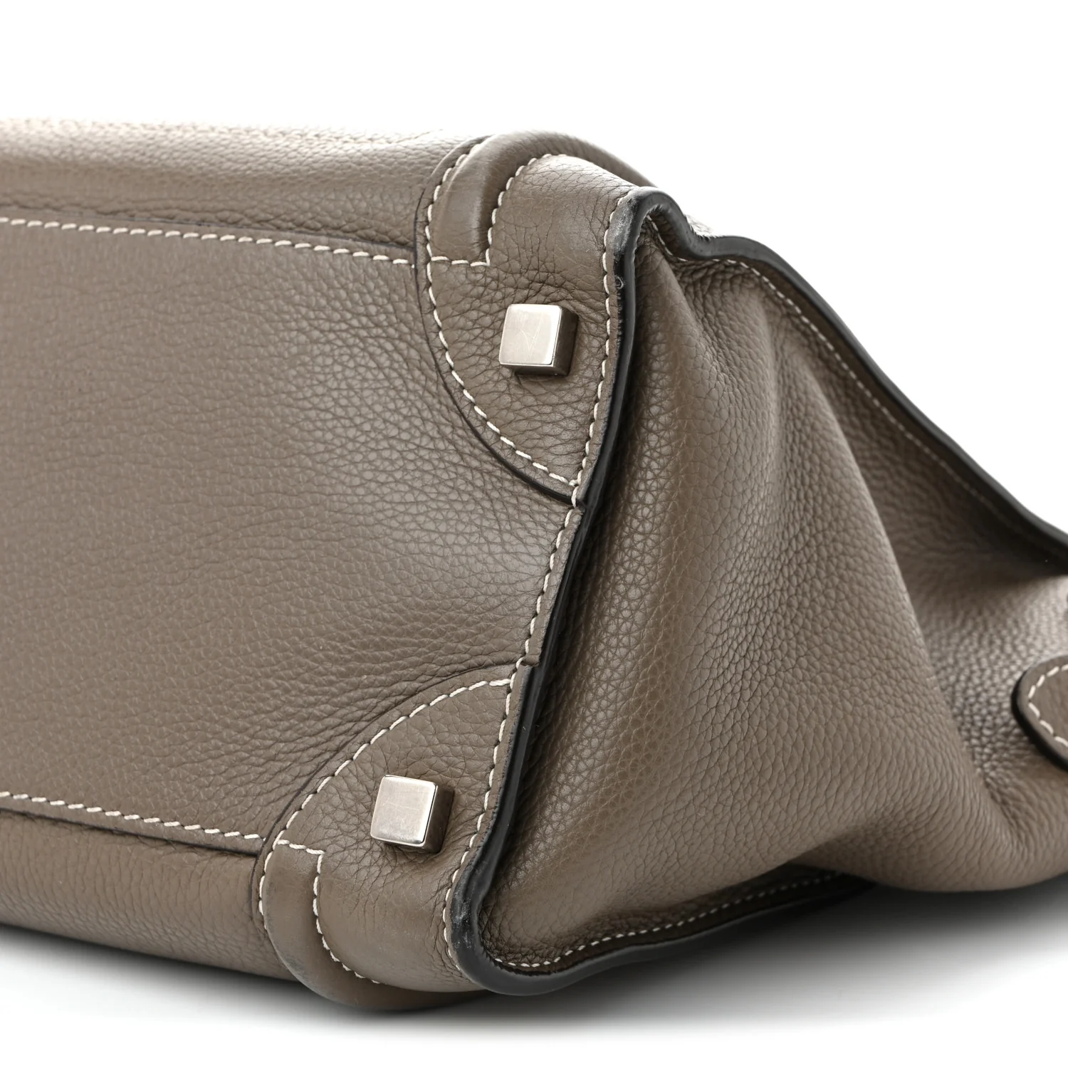 Drummed Calfskin Micro Luggage Souris - Top Club