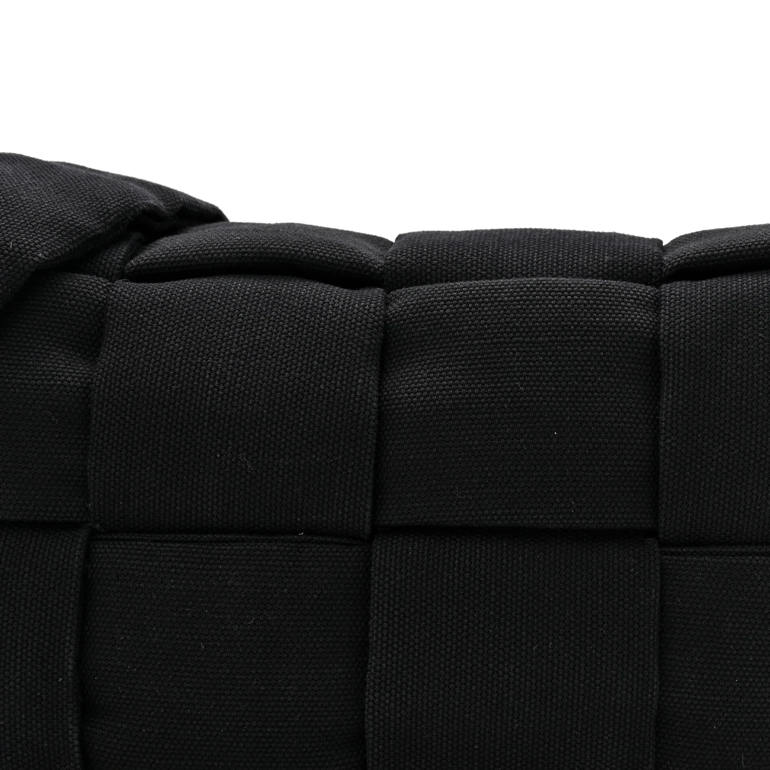 Denim Maxi Intrecciato Padded Tech Cassette Bag Black - Top Club