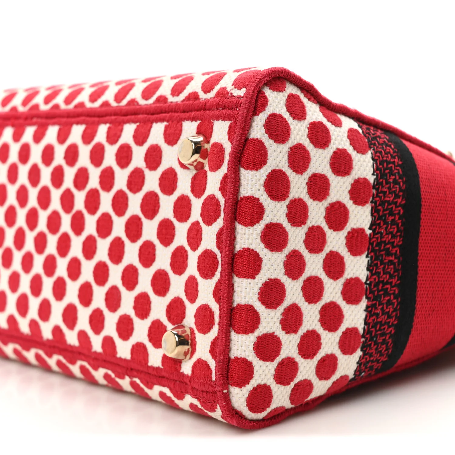 Canvas Medium DiorAmour Dots Lady D-Lite Red - Top Club