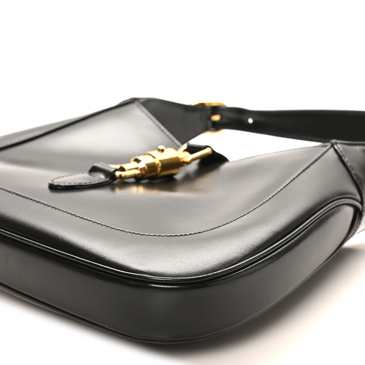Boarded Dyana Lux Calfskin Small Jackie 1961 Hobo Black - Top Club