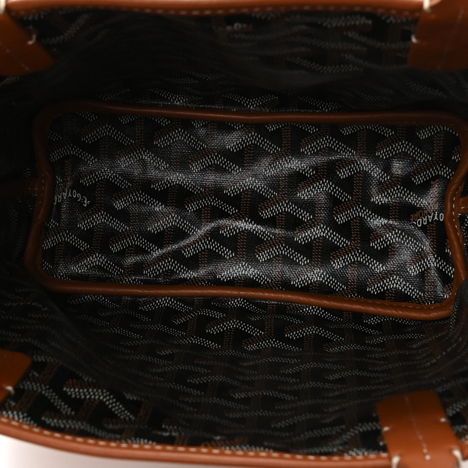 Goyardine Reversible Mini Anjou Black Gold - Top Club