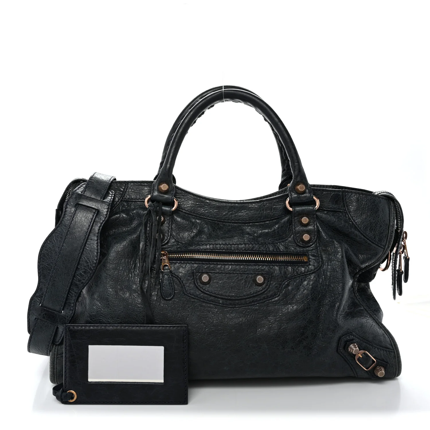 Agneau Giant 12 Rose Gold Hardware City Dark Night
