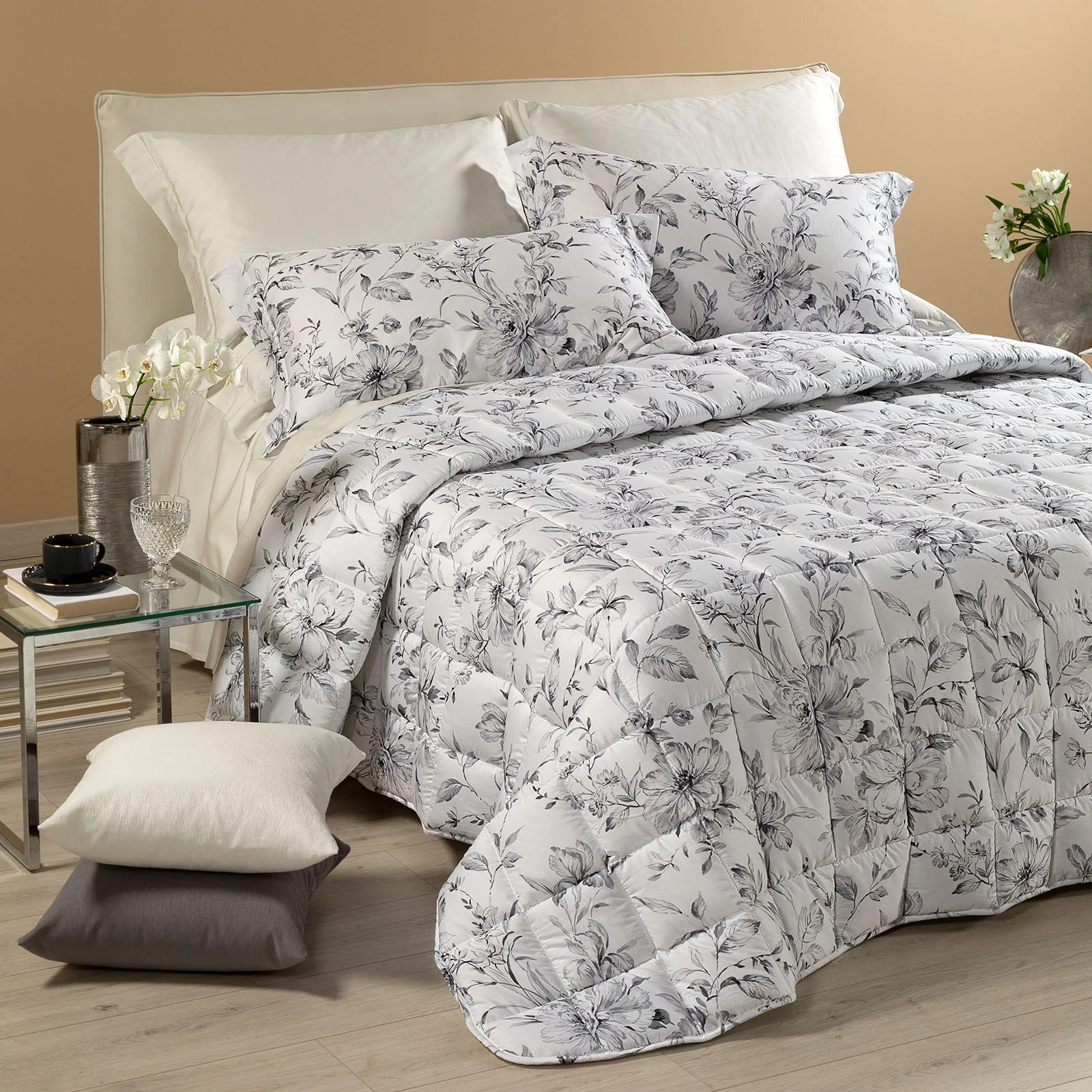 Trapunta Leggerissima In Raso Di Cotone Tea Matrimoniale Unica Dreaming