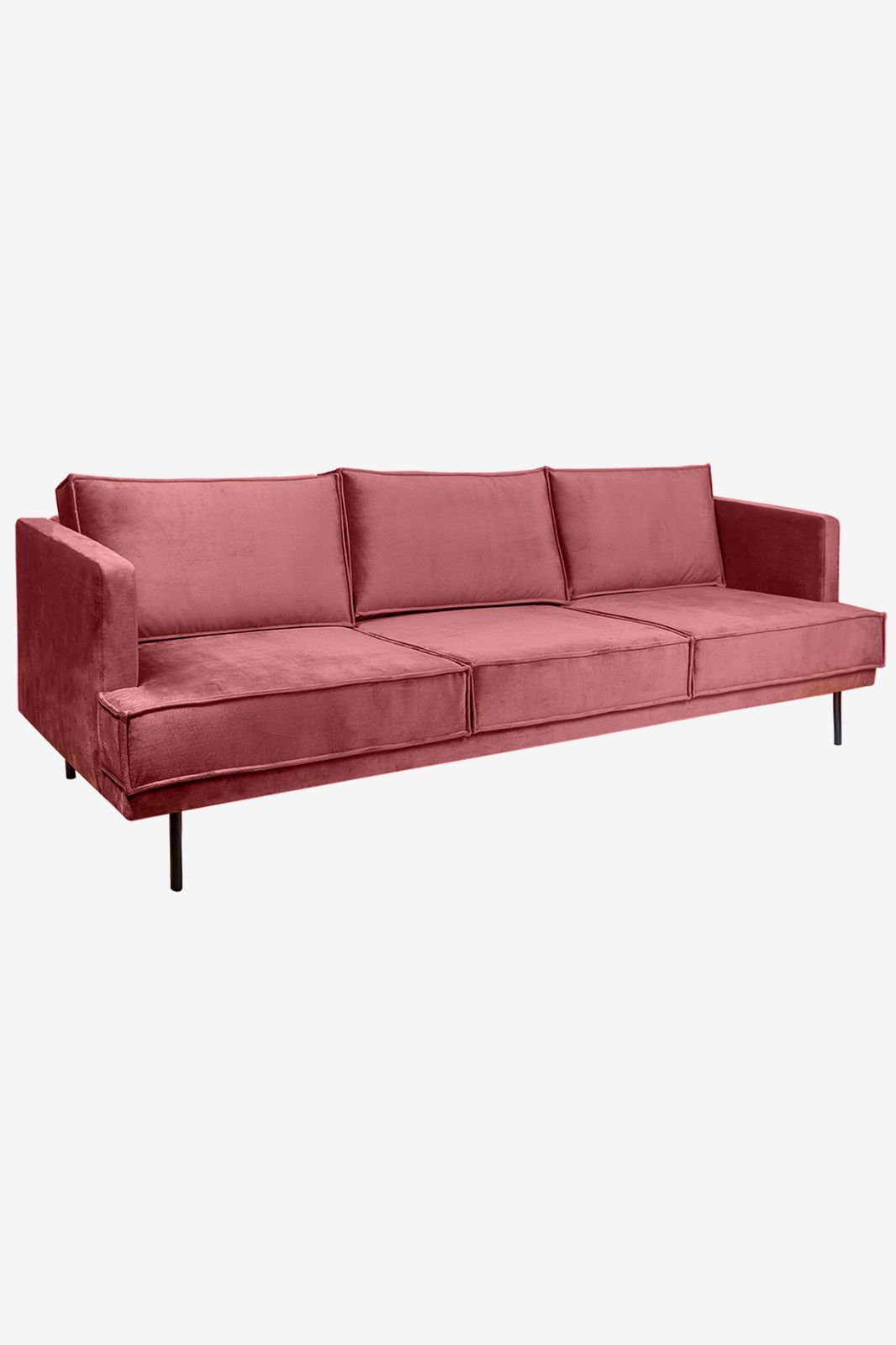 The Duchess velvet 3.5-zits bank Juke pink