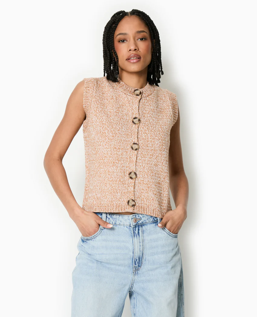 Pimkie Gilet sans manches en maille moulinée