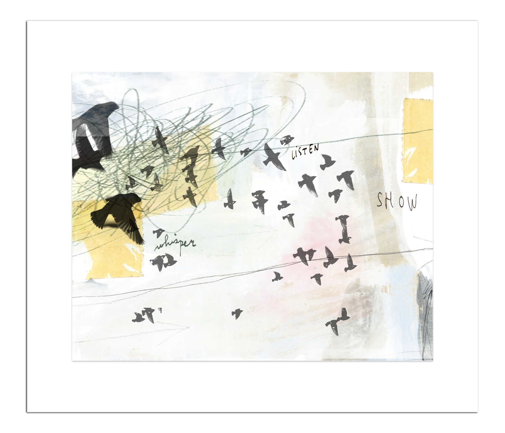 Poster Whisper Listen Show 40 x 50 cm