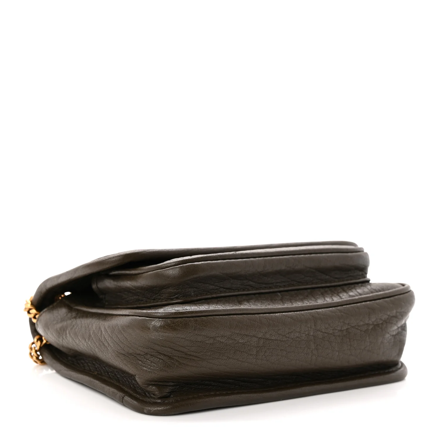 Grained Lambskin Monogram Mini Niki Chain Satchel Dark Cork - Top Club