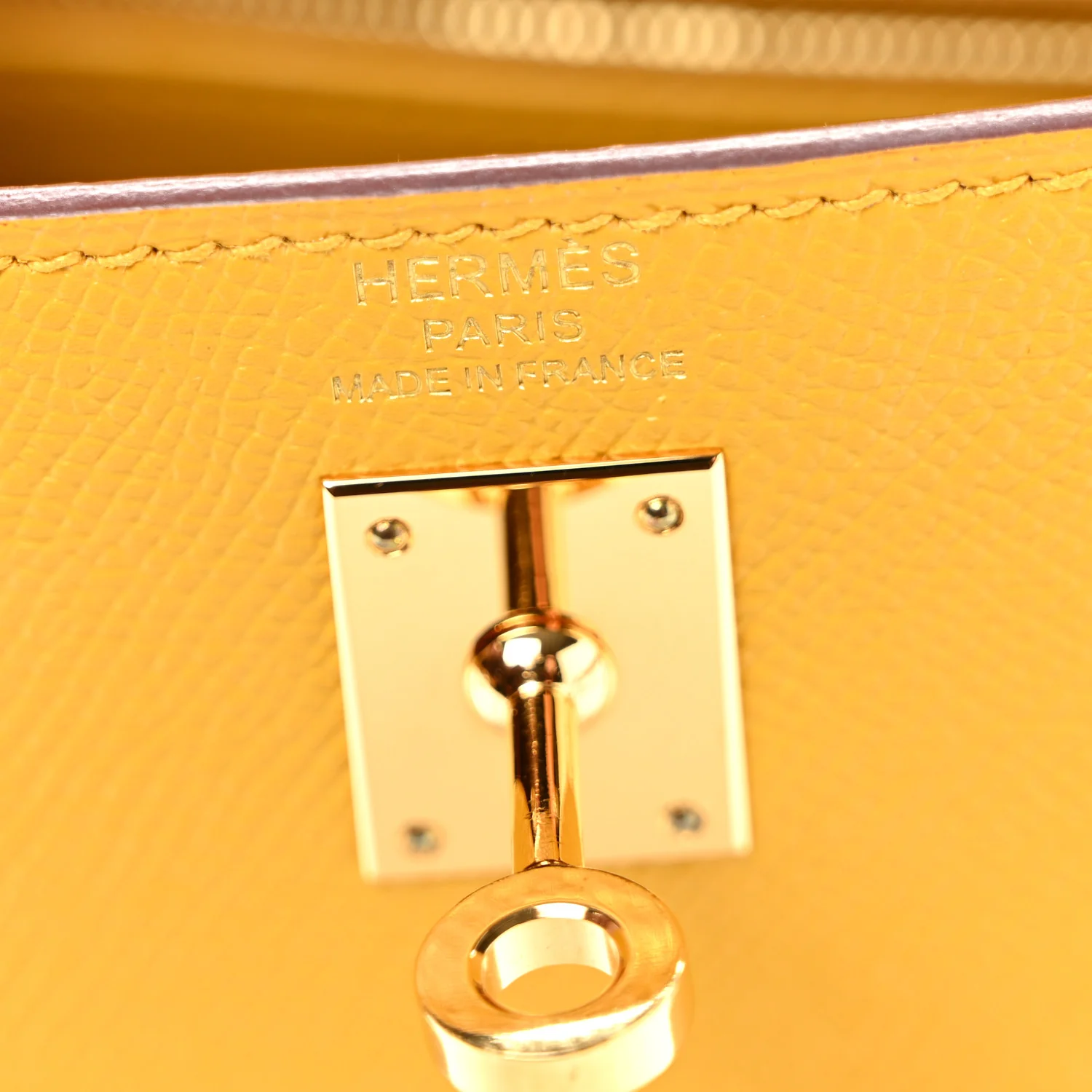 Epsom Kelly Sellier 25 Jaune Ambre - Top Club