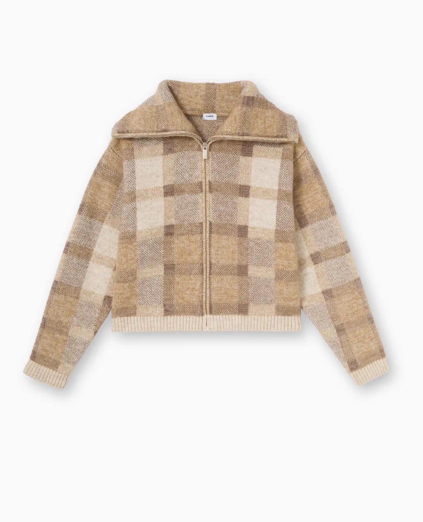 Pimkie Gilet à carreaux col camionneur