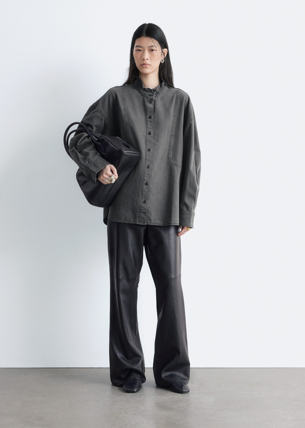 & Other Stories OVERSIZED DENIM BLOUSE
