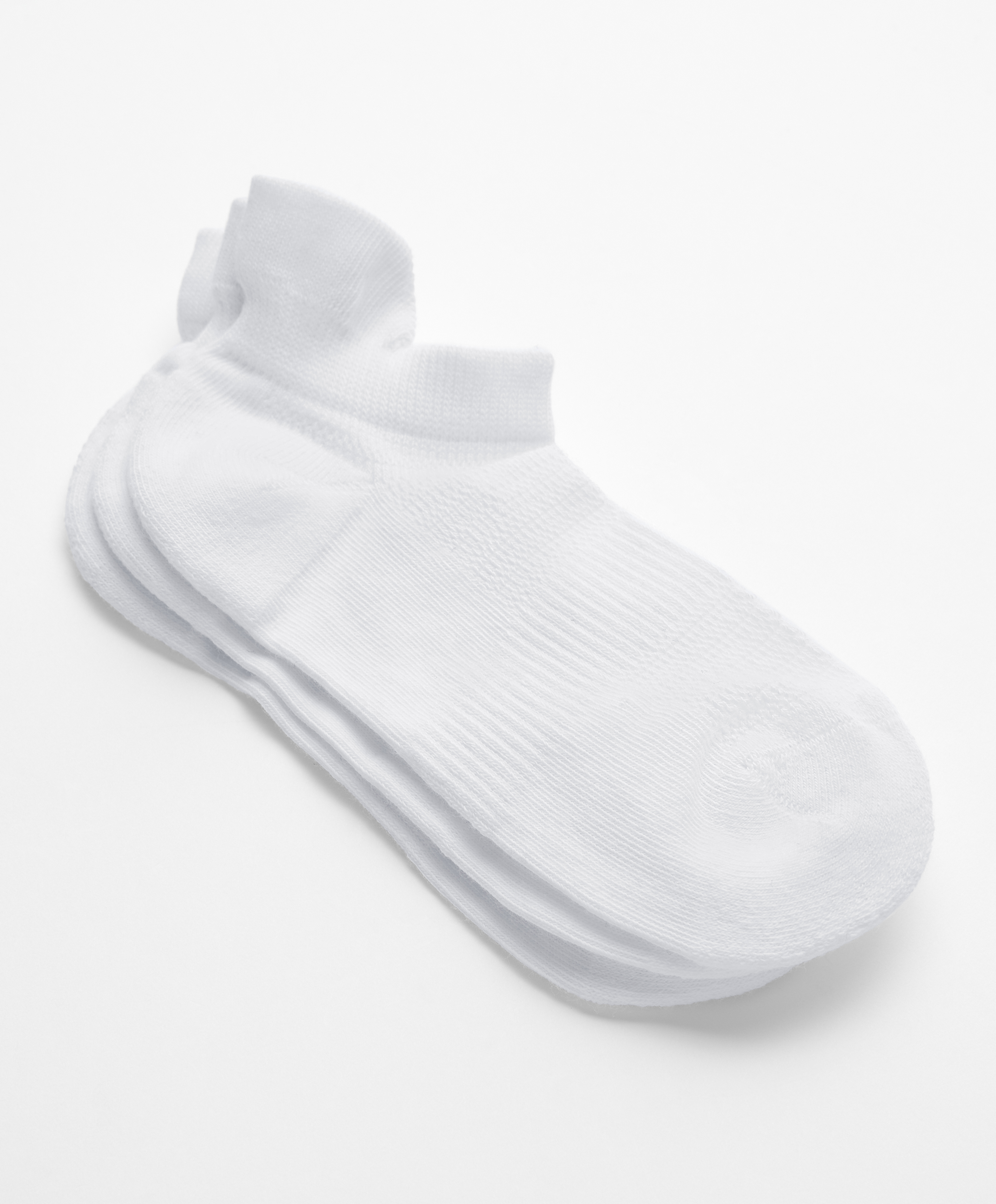 OYSHO 3 pairs of tab cotton blend sports sneaker socks
