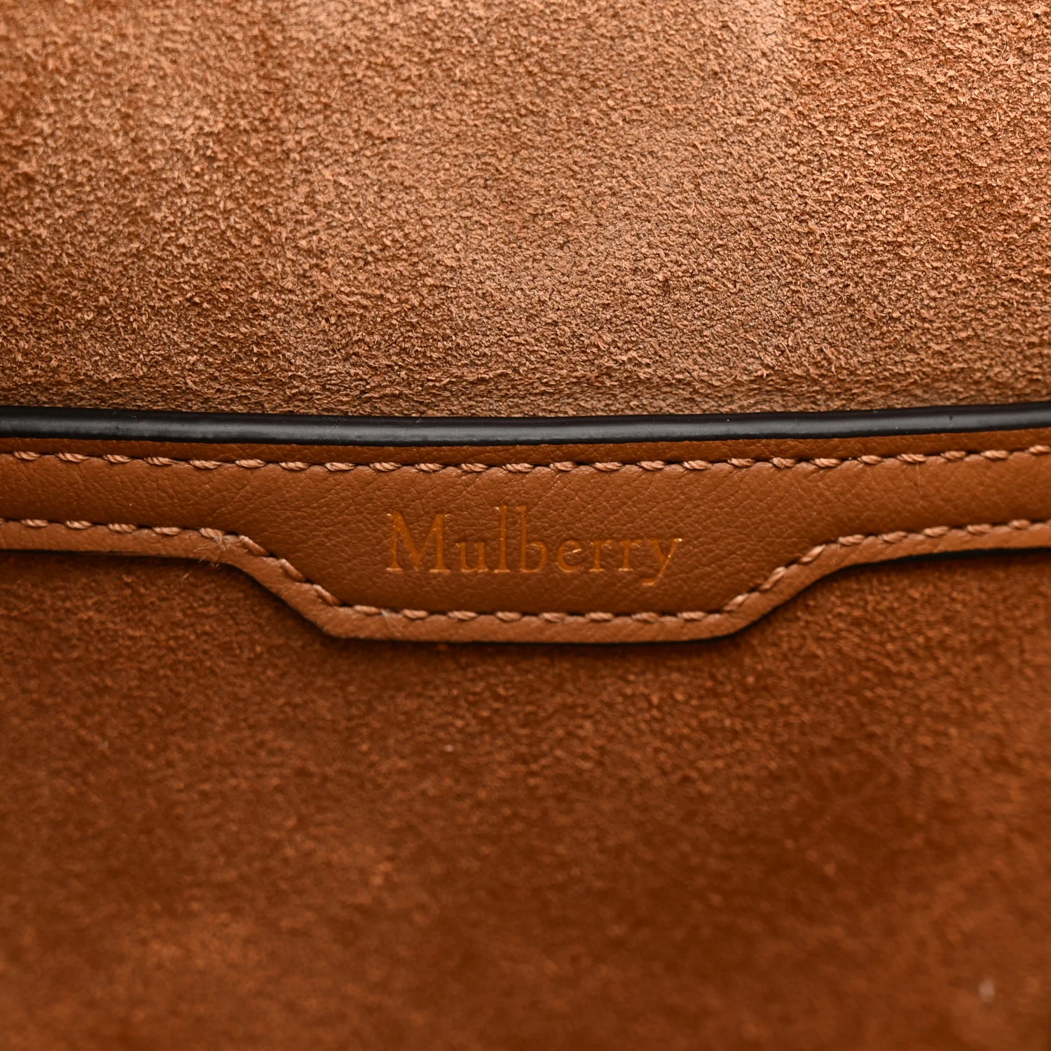 Silky Calfskin Mini Rider's Top Handle Bag Teak - Top Club