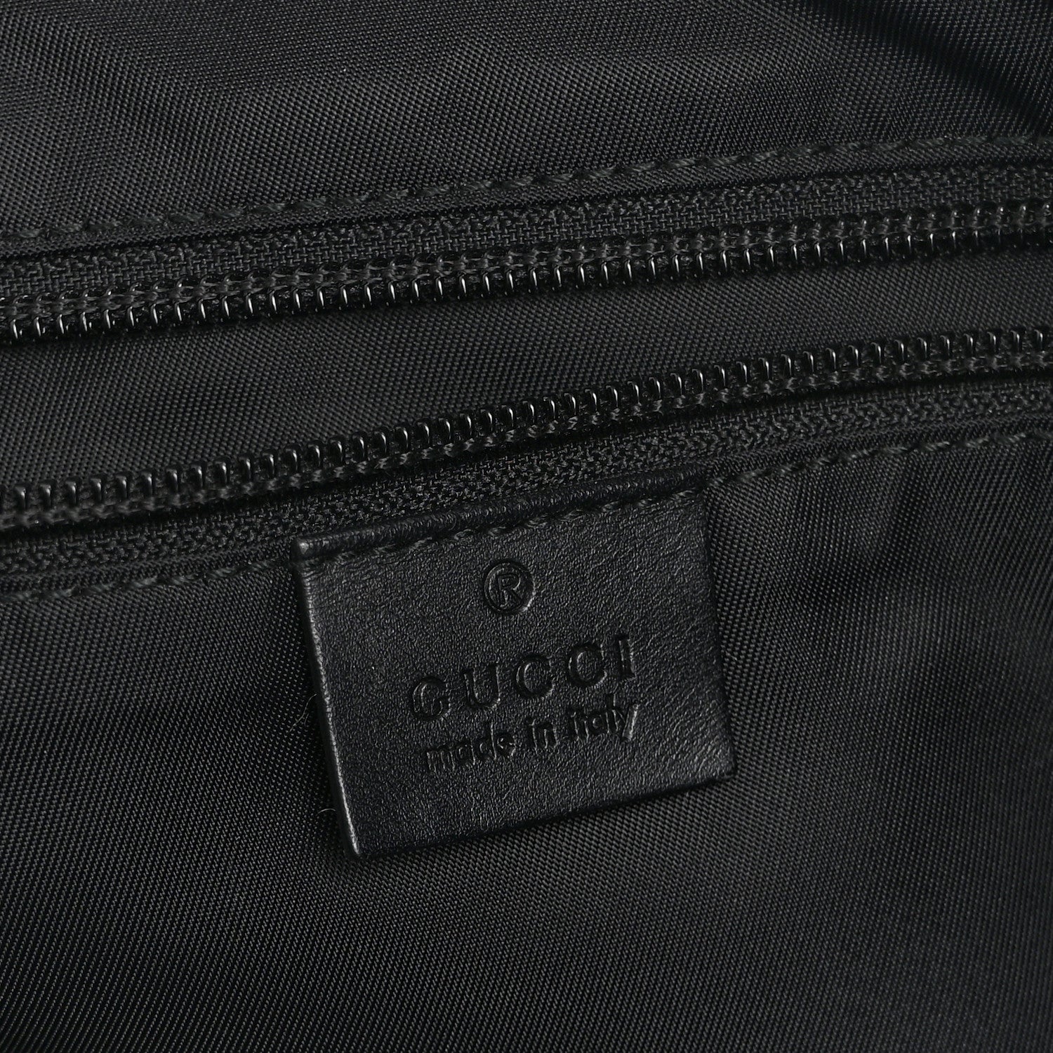Techno Canvas Web Single Buckle Tote Black - Top Club