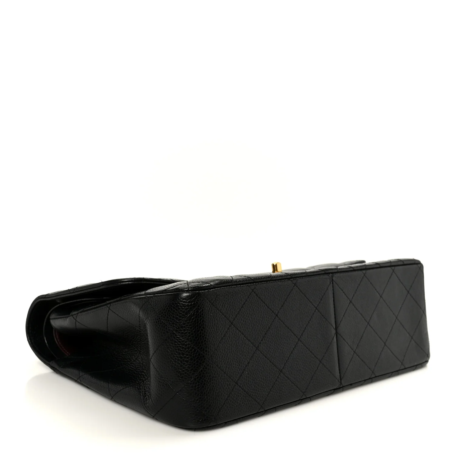 Caviar Quilted Jumbo Double Flap Black - Top Club