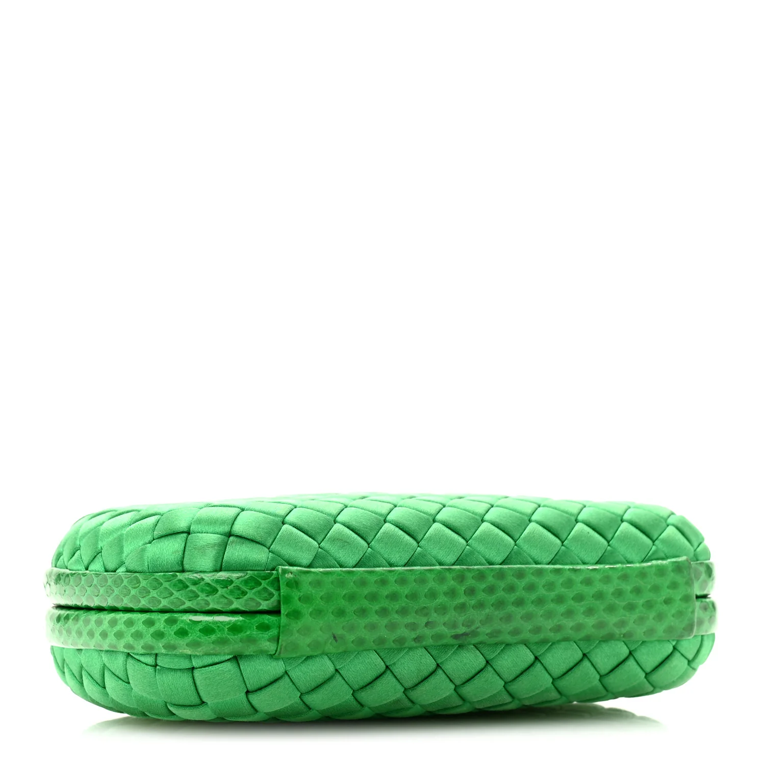 Satin Intreccio Impero Ayers Knot Clutch Parakeet - Top Club