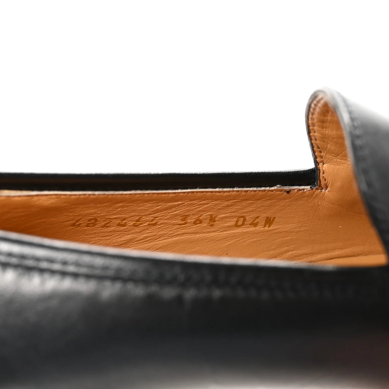 Calfskin Womens Jordaan Loafers 36.5 Black - Top Club